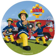 dise/ño de bombero 16 personas Fireman Sam Set de mesa para fiesta