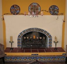 44 Best Mexican Tile Fireplace Images In 2019 Design Spanish Style Fireplace Adobe Design Stucco Ideas