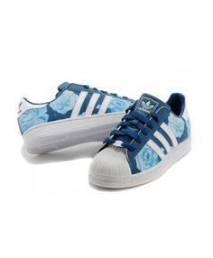 adidas superstar womens blue