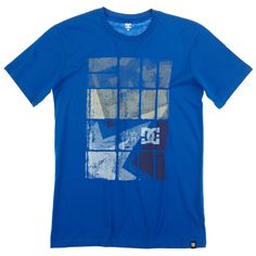 DC Shoes Skate Technique T Shirt Noir Iris bleu