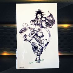 25 Style Black Arm Sleeve Tattoo Japanese Anime Women Warrior Design Waterproof Body Art Temporary 25 Style Black Arm Sleeve Tattoo Japanese Anime Women Warrior Design Waterproof Body Art Temporary