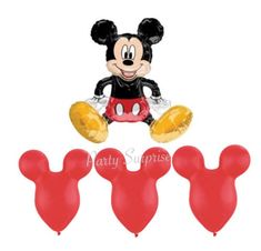 Jumbo 31 Mickey Mouse Balloon Mickey Mouse Baby Shower Mickey Mouse Birthday