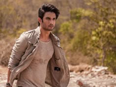 Sushant Singh Rajput - (21 January 1986 - 14 June 2020) was an Indian film and television actor, dancer, television personality,an entrepreneur and a philanthropist. Rajput started his career with television serials. His debut show was Star Plus romantic drama Kis Desh Mein Hai Meraa Dil (2008), followed by an award-winning performance in Zee TV popular soap opera Pavitra Rishta IMAGES, GIF, ANIMATED GIF, WALLPAPER, STICKER FOR WHATSAPP & FACEBOOK