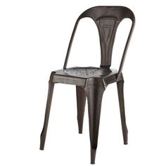 chaise indus en mtal noir meuble decosalle mangerchaise industrielledeco - Table De Salle A Manger Industriel2928 chaise indus en mtal noir meuble decosalle mangerchaise industrielledeco - Table De Salle A Manger Industriel2928