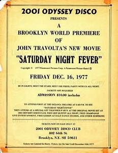 Let 2001 Odyssey Disco Events Help You Start Your Own Saturday Night Fever Party We Have Our Own Saturday Night Fever Movie Saturday Night Fever Night Fever