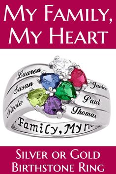 birthstone ring love this gorgeous my family my heart ring engraved with - What Should I Buy My Mom For Christmas birthstone ring love this gorgeous my family my heart ring engraved with - What Should I Buy My Mom For Christmas