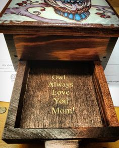 Shabby chic jewellery box.Shabby chic trinket box.Sewing box.Keepsake box.Birthday gift for her.Owl gift.Housewarming gift.Jewelry box.