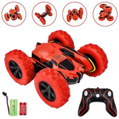 Rainbrace Kids Remote Control Car for Boys Wall Climbing Rechargeable Stunt RC Cars Toys Gifts for Boys Age 6-10 Year Old Black