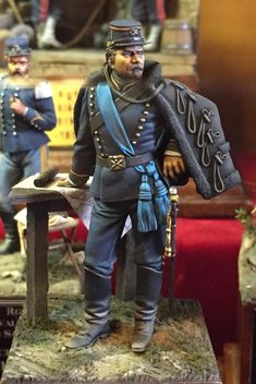 UNION HAND PAINTED METAL SOLDIERS CIVIL WAR SCENE