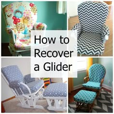 How To Sew A Rocking Chair Slipcover Slipcovers How To Recover A Nursery Glider Design Dazzle