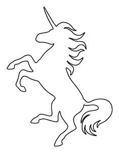 unicorn pattern use the printable outline for crafts creating stencils scrapbooking and