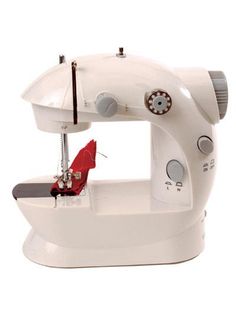 Blanc Sfit Kit Couture Mini Machine /à Coudre Portable Electrique Manuelle sans Fil pour Les D/ébutants