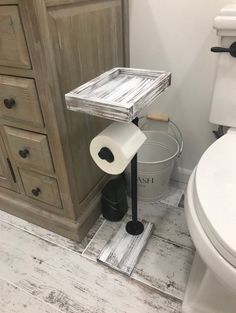 UK/_ GN Toilet Roll Holder Stand Organizer Cabinet Paper Towel Hanger Bathroom R