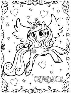 coloring page unicorn
