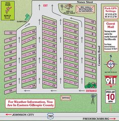 Peach Country RV Park Map Stonewall TX Peach Country RV Park Map Stonewall TX