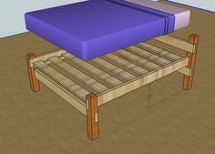 Simple Queen Bed Frame? - by luckysawdust @ LumberJocks.com ~ woodworking community Trundle Bed Frame, Simple Bed Frame