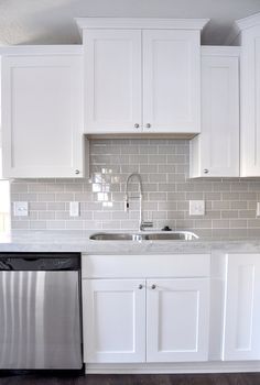 Smoke Gl Subway Tile In 2018 Kitchens Pinterest Kitchen Smoke Gl Subway Tile In 2018 Kitchens Pinterest Kitchen White Cabinets And