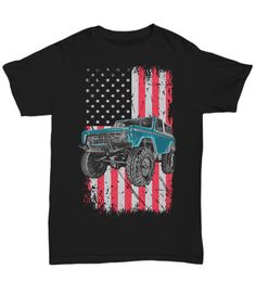 Ford Bronco 4X4 Truck Starring Mens Graffic T-Shirt Bronco Truck 1966-1977