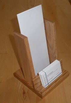 Everyday Rustic Wood Brochure Display Fare Signage Pinterest Brochure And Business Card Holder Made From Solid Oak Scottswoodproducts Housewares On Artfire