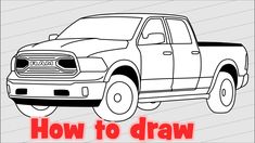 8 Best Dodge Ram Images Pickup Trucks 1500 How To Draw Truck Dodge Ram 1500 2018 Pickup Drawing