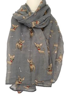 Dog Scarf Ladies Grey Golden Retriever Shawl Black Yellow Labrador Dogs Wrap