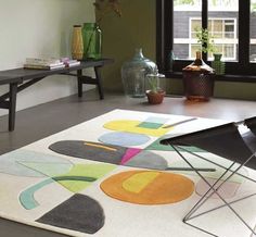 Rugs Direct Teppich Wolle Beige 110 x 160 cm