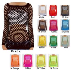 Bright Elbow Length Fingerless Fishnet Rave Party Clubbing Gloves Neon Yellow