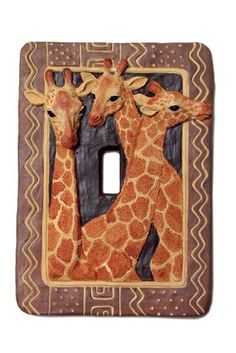 Metal Light Switch Plate Cover Animal Print Decor Dark Brown Giraffe ... Metal Light Switch Plate Cover Animal Print Decor Dark Brown Giraffe ...