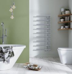 Chrome Horton Designer Bathroom Heated Towel Rail Radiator Rad 1200mm x 500mm