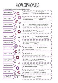 what is the difference between homonyms and homophones pinterest