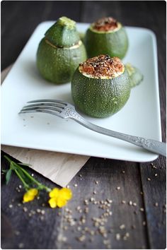 Courgettes Rondes Farcies Au Thon Chefnini Recette Courgette Ronde Farcie Courgette Ronde Recette Courgette Farcie