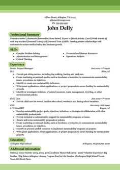 example of a resumes