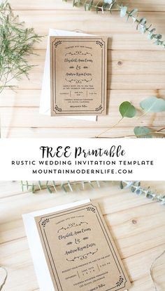 wedding registry card template free