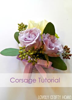 DIY / Bride on a Budget: corsage for mother of the bride / mother in law