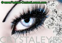 glitter contacts brilliant silver