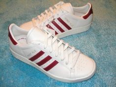 adidas forest hills white red