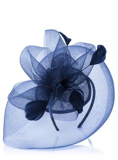 117 Best Cutest Accessoiries Images On Pinterest Blue Fascinator Navy Folded Crinkle Pleat Fascinator Occasion Hatschampagne