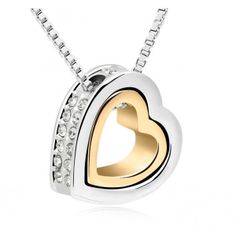 Yazilind Femmes Boucles doreilles Collier Ensembles Plaqu/é Or Waterdrop Pendentif Strass Brillant Parures De Bijoux