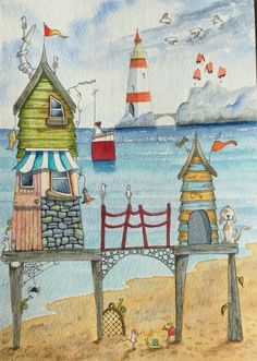 Wysocki Lighthouse 12x16 Paper Tole 3D Decoupage Kit