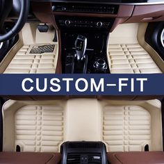Custom Car Floor Mats for Lexus 2014-2017 RC-F Waterproof Non-Slip Leather Carpets Automotive Interior Accessories 1 Set Red