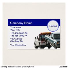 24 Best Auto Towing Transport Wrecker Business Cards Images