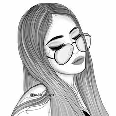 20+ Inspiration Simple Cute Girl Drawing Black And White