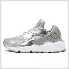 nike air huarache damen sneaker silber-metallic weiß nike air huarache damen sneaker silber-metallic weiß