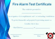 fire safety certificate 10 safety certificate templates template
