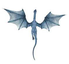 Peel and Stick Dragon Wall Mural Mountains Removable Vinyl Sticker Dragon Bedroom Decor NT23 Blue Dragon Wall Decal