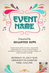 raffle flyer poster template