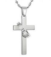 Herren und Kinder als Ketten-Anh/änger mit Kette in Hochglanz mit Schmuck-Etui Kreuz-Anh/änger mit Kette f/ür Damen