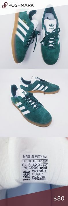 AUTHENTIC adidas Originals GAZELLE Mint Green Ice Gold White BB5473 Men size