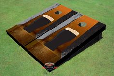 Foldable /& Portable Pennsylvania Woodworks Cornhole Game Set :: 2 Solid Wood Corn Toss Boards Weather Resistant Finish 24 x 20 :: Slim 8 Corn Filled Bean Bags :: Tailgate Size