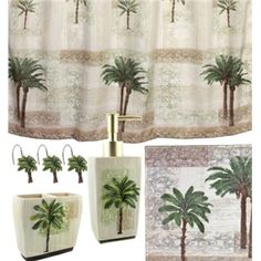 Palm Tree Bath Set This Would Match Perfect Chic Home Decor Palm Tree Bath Set This Would Match Perfect Chic Home Decor Accessories Pinterest And Cookware